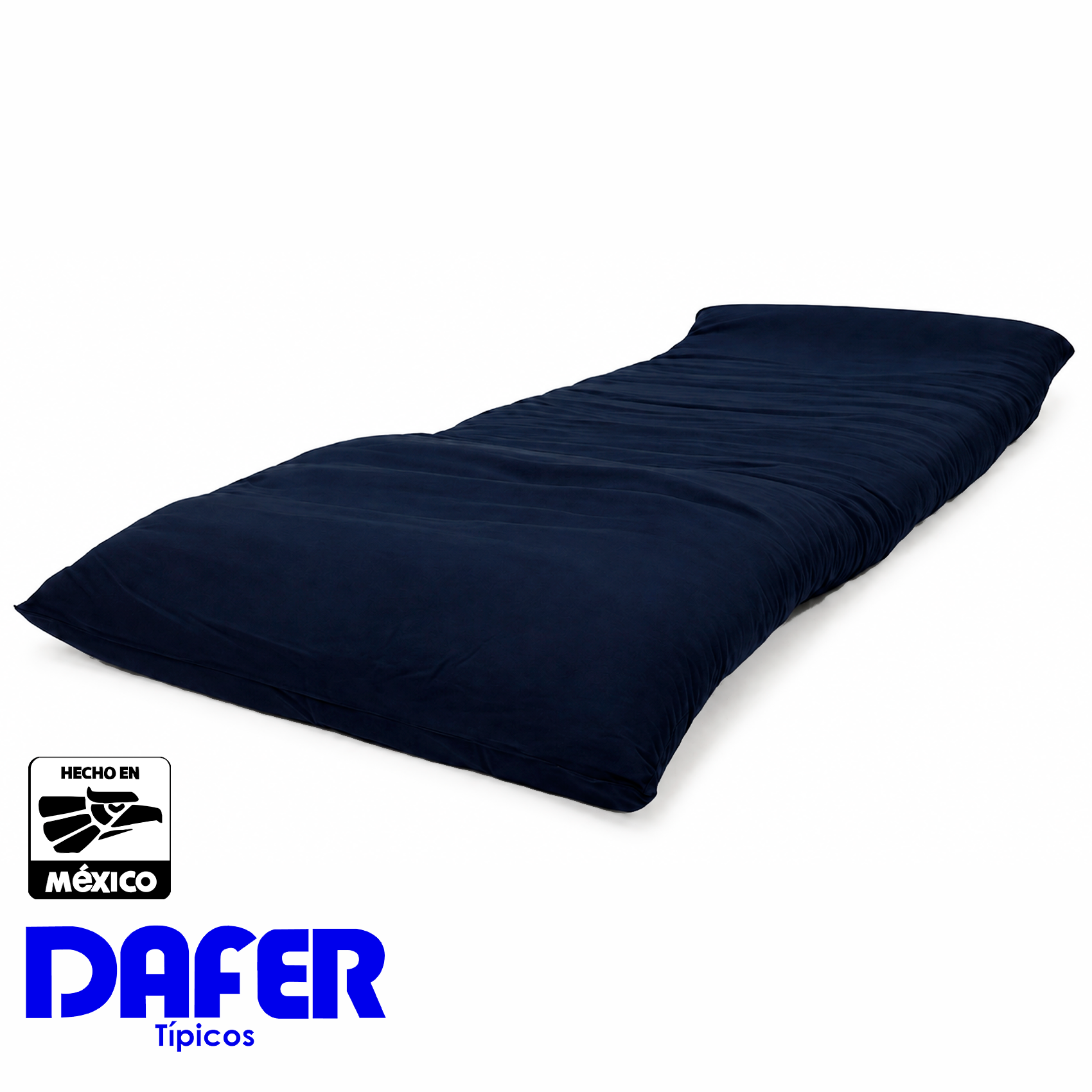 Colchoneta Con Relleno Espuma Gruesa Con Forro Mod. Inv Azul Marino