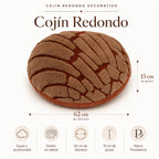Cojín Decorativo Jacquard Concha Chocolate  62cm Providencia®