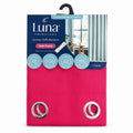 Set De Cortinas Blackout 2pz 1.37 X 2.13mts Marca Luna® Fucsia