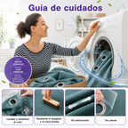 Set De Cortinas Blackout Impermeables 1.37 X 2.13mts Luna® Verde Menta