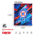 Colcha Capitonada Equipos De Futbol 1.80x2.20 Providencia® Cruz Azul