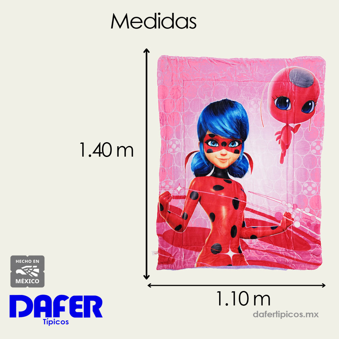 Cobertor Edredón Cunero Para Bebé 1.10mx1.40m Providencia® Lady Bug