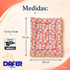 Tapete Estampado Y Acolchado Transportadora Para Mascota Ositos Rosa