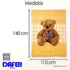 Cobertor Edredón Cunero Para Bebé 1.10mx1.40m Providencia® Teddy Amarillo