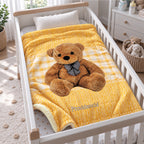 Cobertor Edredón Cunero Para Bebé 1.10mx1.40m Providencia® Teddy Amarillo