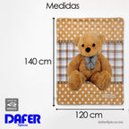 Cobertor Edredón Cunero Para Bebé 1.10mx1.40m Providencia® Teddy Estrellas