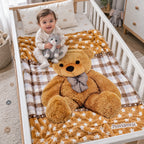 Cobertor Edredón Cunero Para Bebé 1.10mx1.40m Providencia® Teddy Estrellas