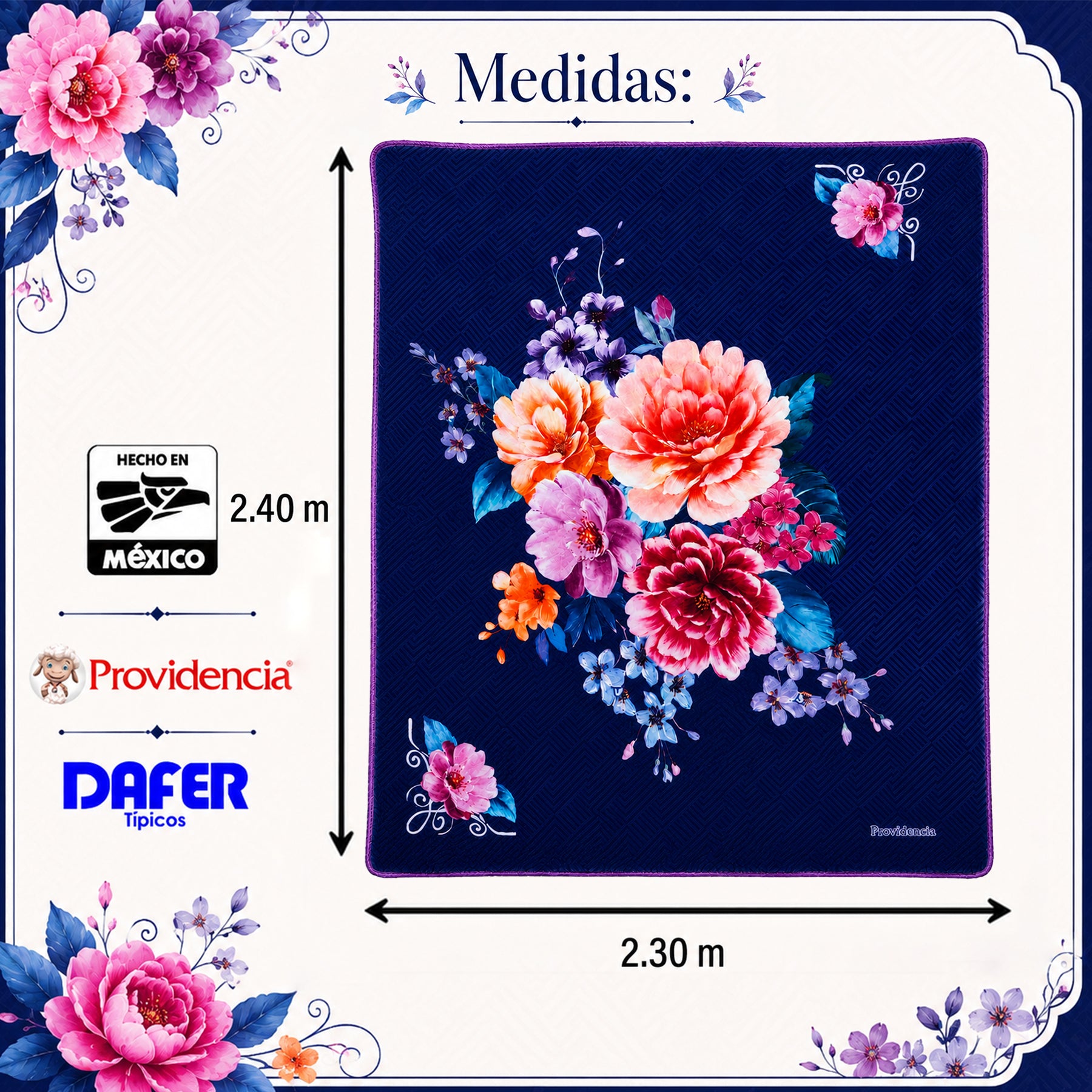 Edredón Jumbo De Borrega King Size 2.30mx2.40m Providencia® Emma
