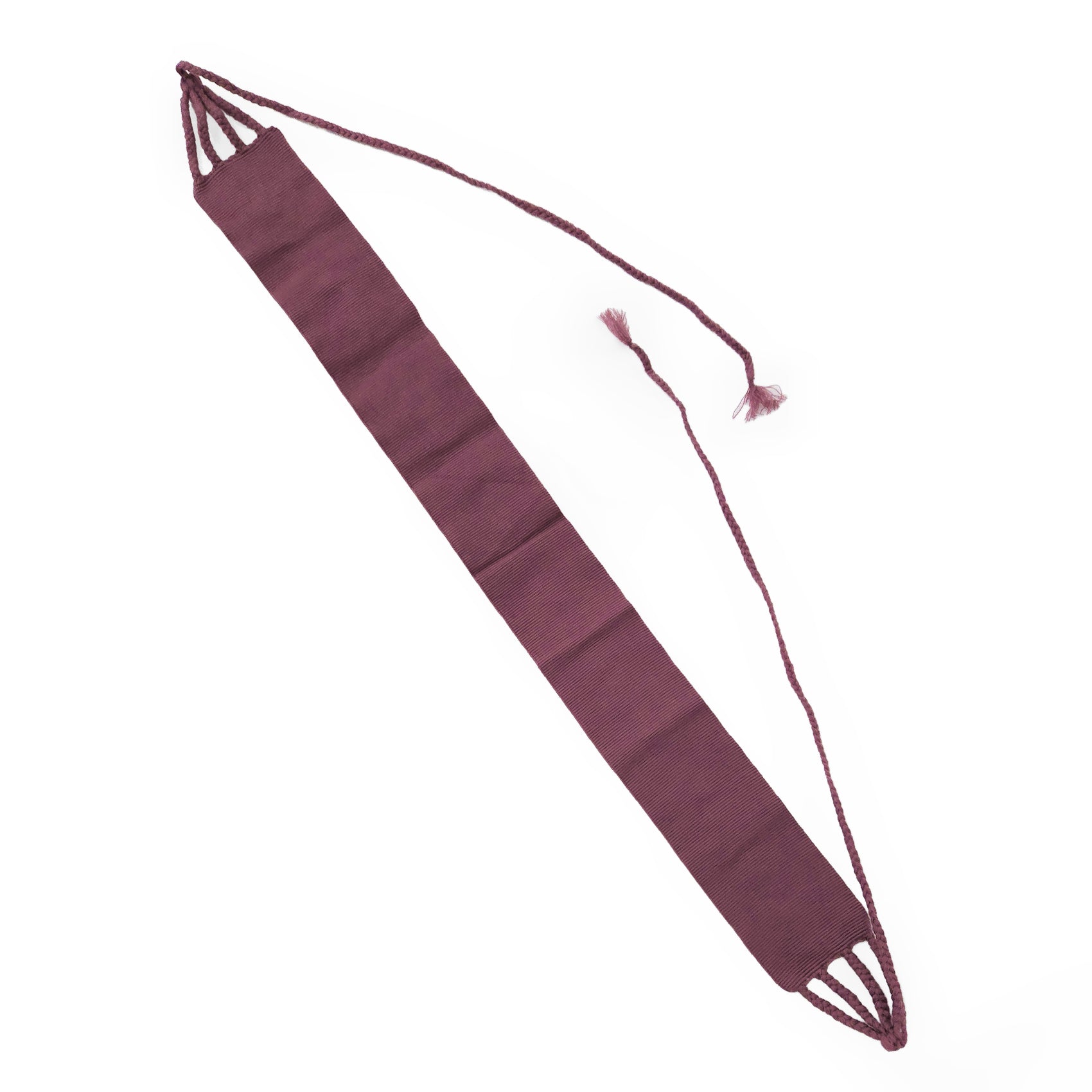 Cinturón Fajilla Artesanal Con Cordones Trenzados Unisex Morado