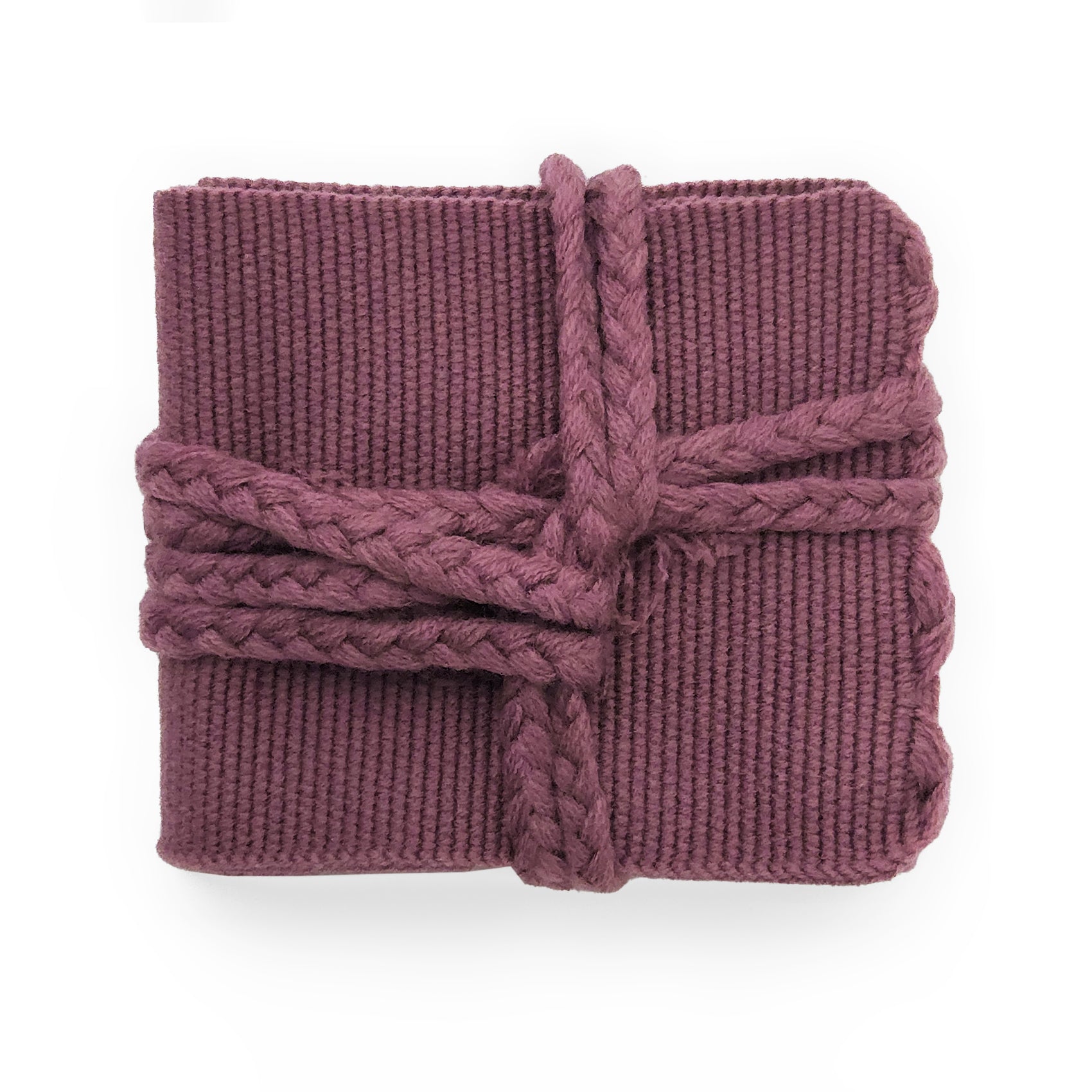 Cinturón Fajilla Artesanal Con Cordones Trenzados Unisex Morado