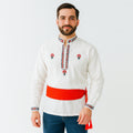 Cinturón Fajilla Artesanal Con Cordones Trenzados Unisex Naranja