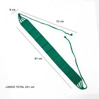 Cinturón Fajilla Artesanal Con Cordones Trenzados Unisex Verde