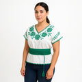 Cinturón Fajilla Artesanal Con Cordones Trenzados Unisex Verde