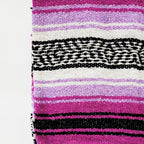 Falsa Artesanal 1.90m X 1.20m Cobija Multiusos Mexicana Lila