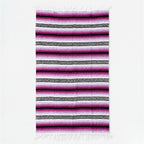 Falsa Artesanal 1.90m X 1.20m Cobija Multiusos Mexicana Lila