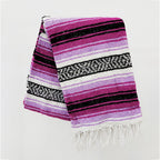 Falsa Artesanal 1.90m X 1.20m Cobija Multiusos Mexicana Lila