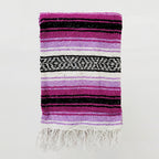 Falsa Artesanal 1.90m X 1.20m Cobija Multiusos Mexicana Lila