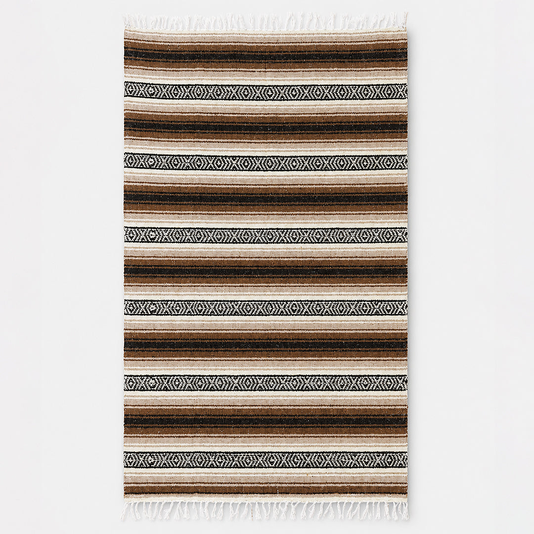Falsa Artesanal 1.90m X 1.20m Cobija Multiusos Mexicana Marrón Claro
