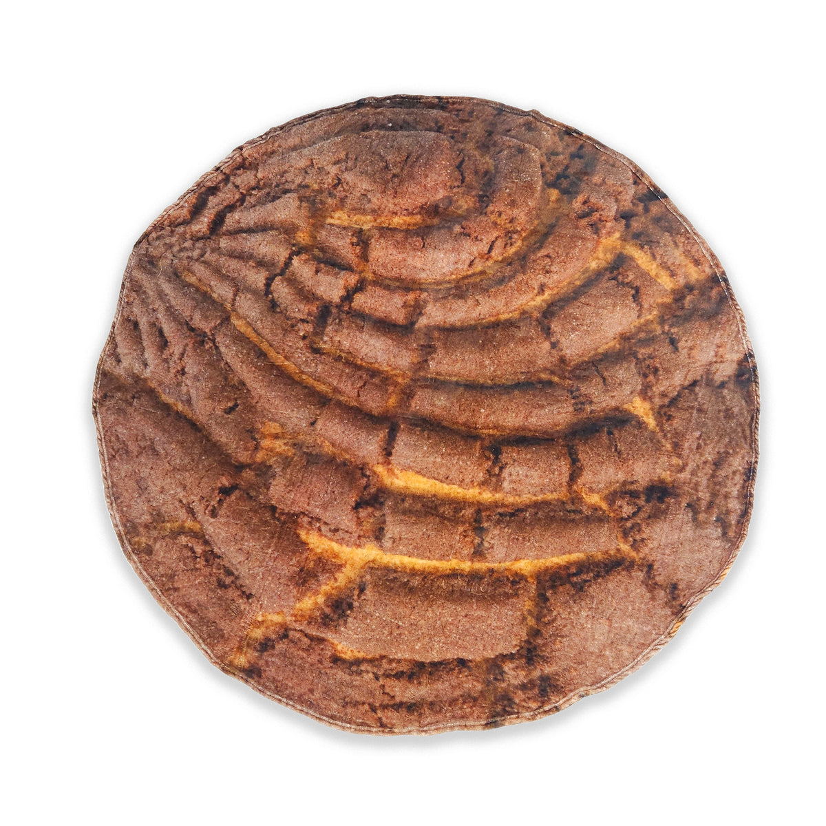 Frazada Divertida Circular Suave Marca Providencia® Concha Chocolate