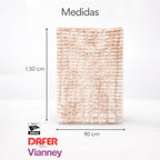 Frazada Gante Beige Suave Decoración 90x150cm Vianney®