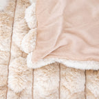 Frazada Gante Beige Suave Decoración 90x150cm Vianney®