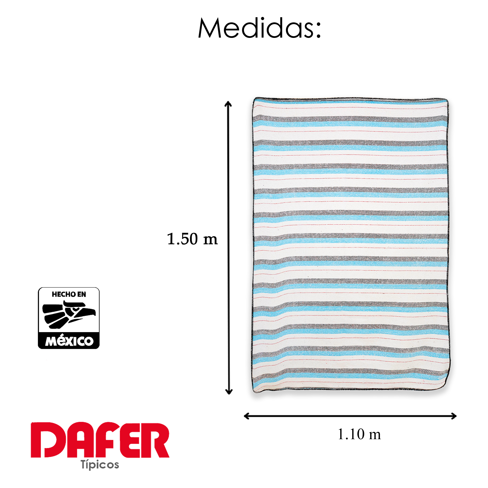 Frazada De Viaje Artesanal Con Almohada Set De Descanso Azul / blanco