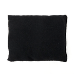 Frazada De Viaje Artesanal Con Almohada Set De Descanso Negro