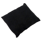 Frazada De Viaje Artesanal Con Almohada Set De Descanso Negro