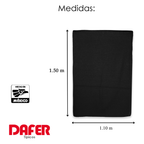 Frazada De Viaje Artesanal Con Almohada Set De Descanso Negro