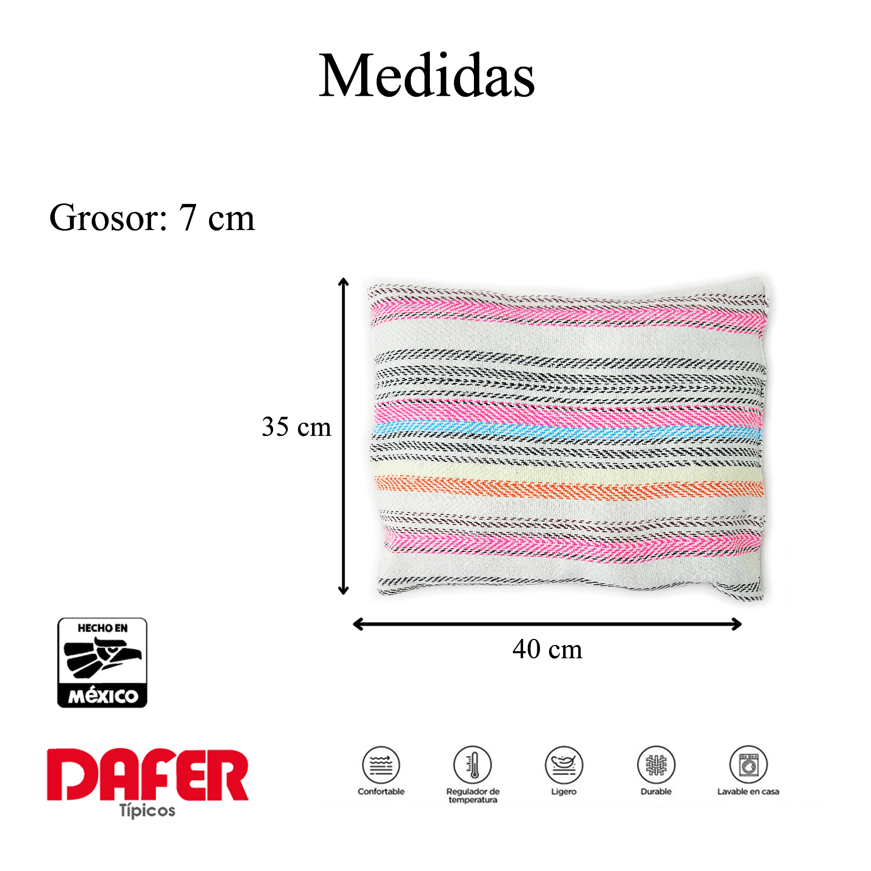 Frazada de viaje con almohada 1.10m x 1.50m Mod. Vesubio