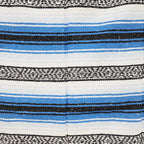 Falsa Artesanal 1.90m X 1.20m Cobija Multiusos Mexicana Azul Claro