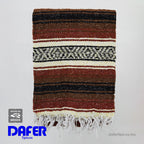 Falsa Artesanal 1.90m X 1.20m Cobija Multiusos Mexicana Marrón Oscuro