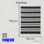 Falsa Artesanal 1.90m X 1.20m Cobija Multiusos Mexicana Gris