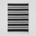 Falsa Artesanal 1.90m X 1.20m Cobija Multiusos Mexicana Gris