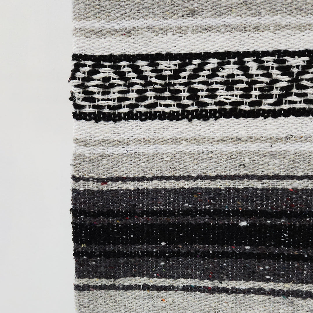 Falsa Artesanal 1.90m X 1.20m Cobija Multiusos Mexicana Gris