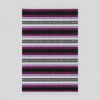 Falsa Artesanal 1.90m X 1.20m Cobija Multiusos Mexicana Violeta