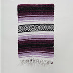 Falsa Artesanal 1.90m X 1.20m Cobija Multiusos Mexicana Violeta