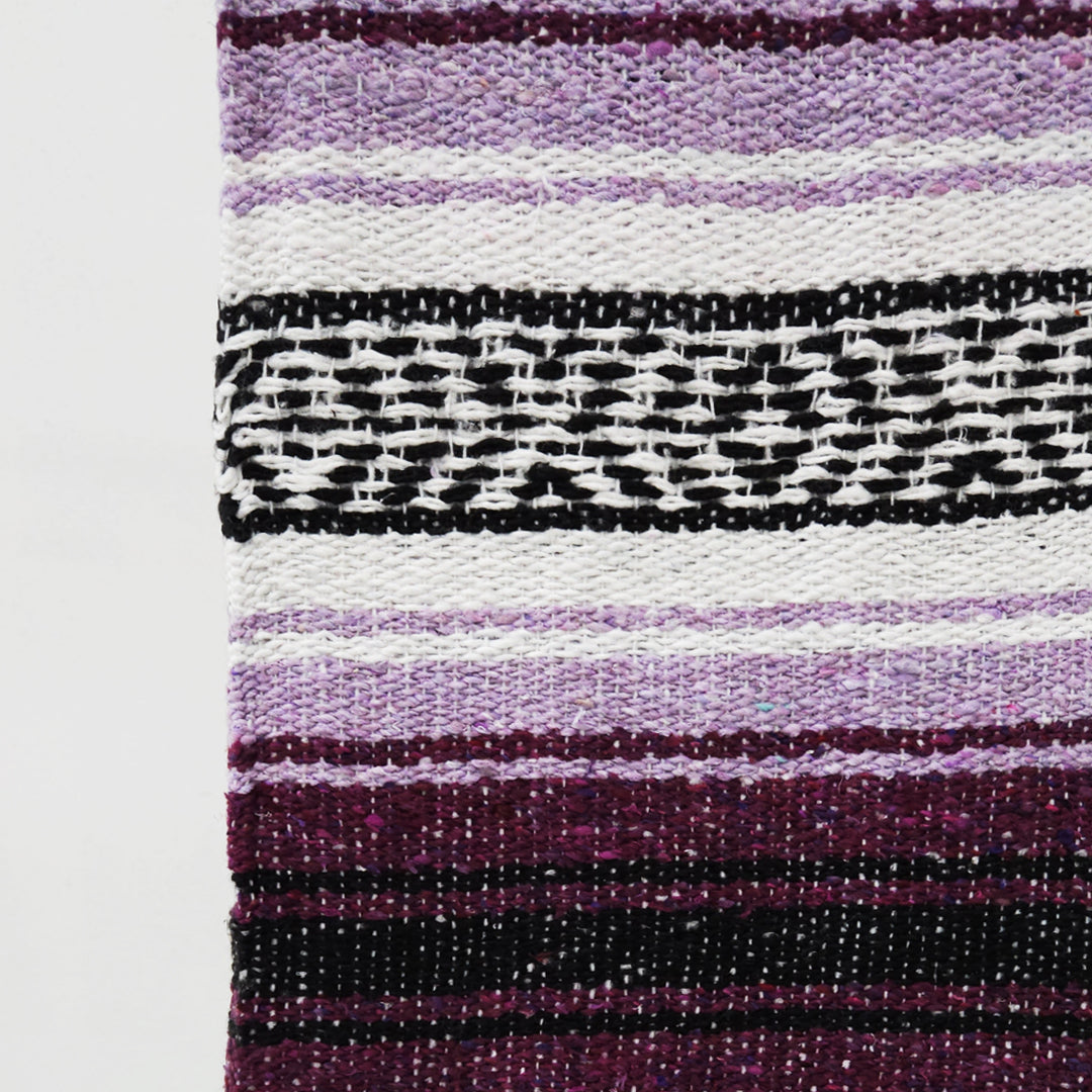 Falsa Artesanal 1.90m X 1.20m Cobija Multiusos Mexicana Violeta