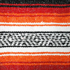 Falsa Artesanal 1.90m X 1.20m Cobija Multiusos Mexicana Naranja