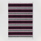 Falsa Artesanal 1.90m X 1.20m Cobija Multiusos Mexicana Violeta Oscuro