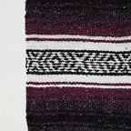 Falsa Artesanal 1.90m X 1.20m Cobija Multiusos Mexicana Violeta Oscuro
