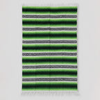 Falsa Artesanal 1.90m X 1.20m Cobija Multiusos Mexicana Verde Lima
