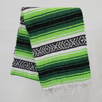 Falsa Artesanal 1.90m X 1.20m Cobija Multiusos Mexicana Verde Lima