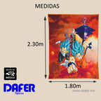 Colcha Capitonada Refrescante 1.80x2.20 Providencia® Goku y Vegeta