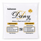 Juego De Sábanas Matrimonial Algodón Y Poliéster + Fundas Blanco Liso