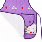 Mandil Delantal Ajustable Multiusos Repelente 65x50cm Lila Patos