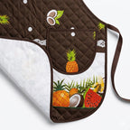 Mandil Delantal Ajustable Multiusos Repelente 65x50cm Marrón Frutos