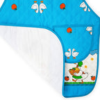 Mandil Delantal Ajustable Multiusos Repelente 65x50cm Azul Patos