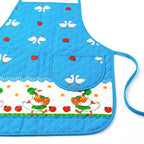 Mandil Delantal Ajustable Multiusos Repelente 65x50cm Azul Patos