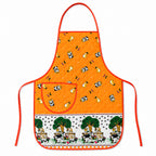 Mandil Delantal Ajustable Multiusos Repelente 65x50cm Naranja Granja